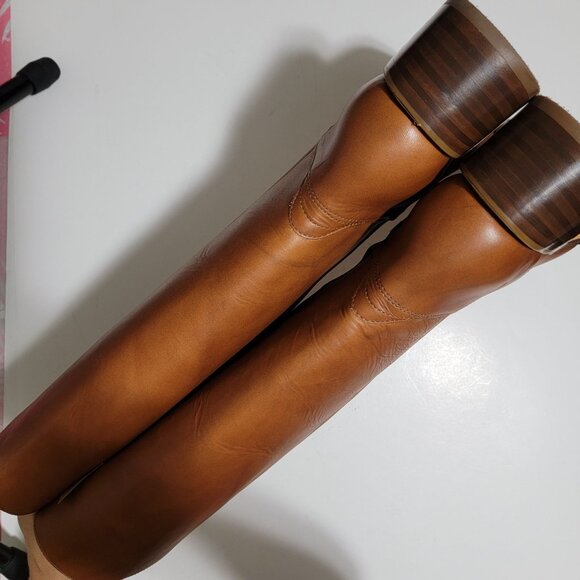 NEW Frye Campus 14L Boots Womens 9.5 Saddle Brown Chore Equestrian Extended Calf - Picture 6 of 10